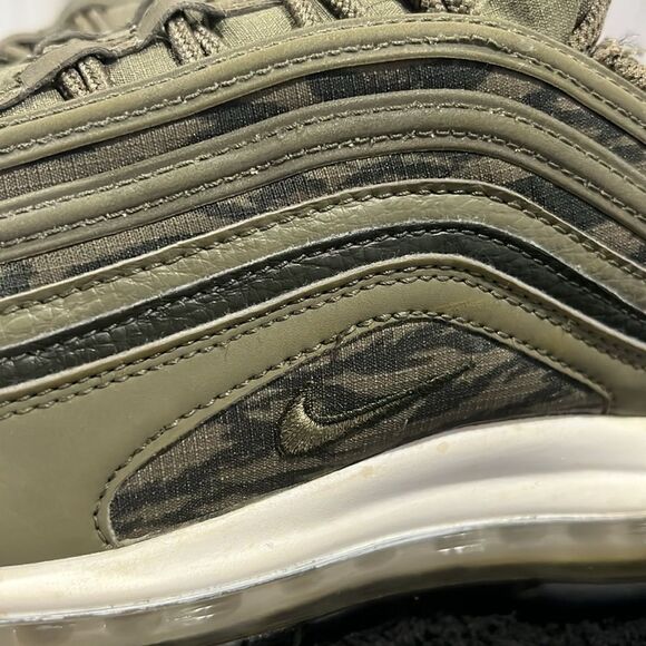 ?? NIKE Air Max 97 Tiger Camo Sneakers ARMY Green Running Shoes‎ Men Size 10 main image 13